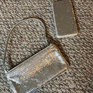 Vintage Silver Clutch and Wallet